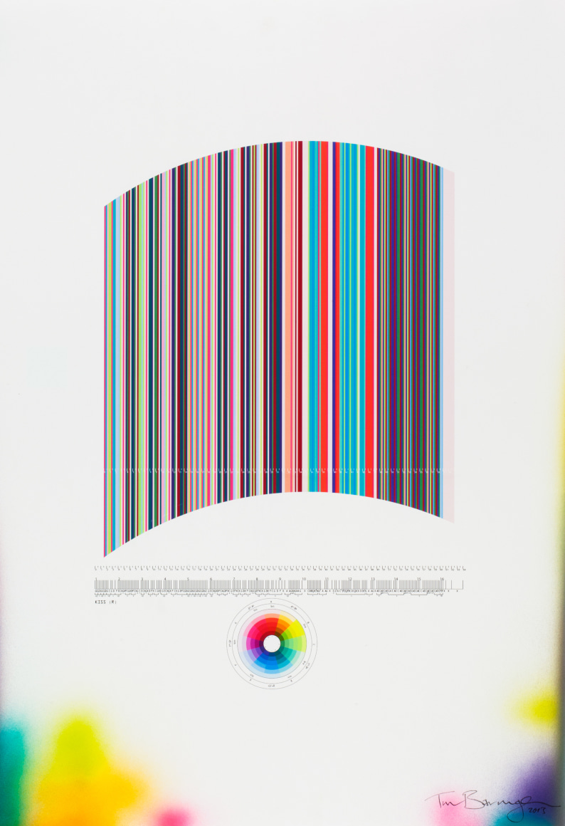 Tim Bavington, Study For "Kiss (R)", 2013