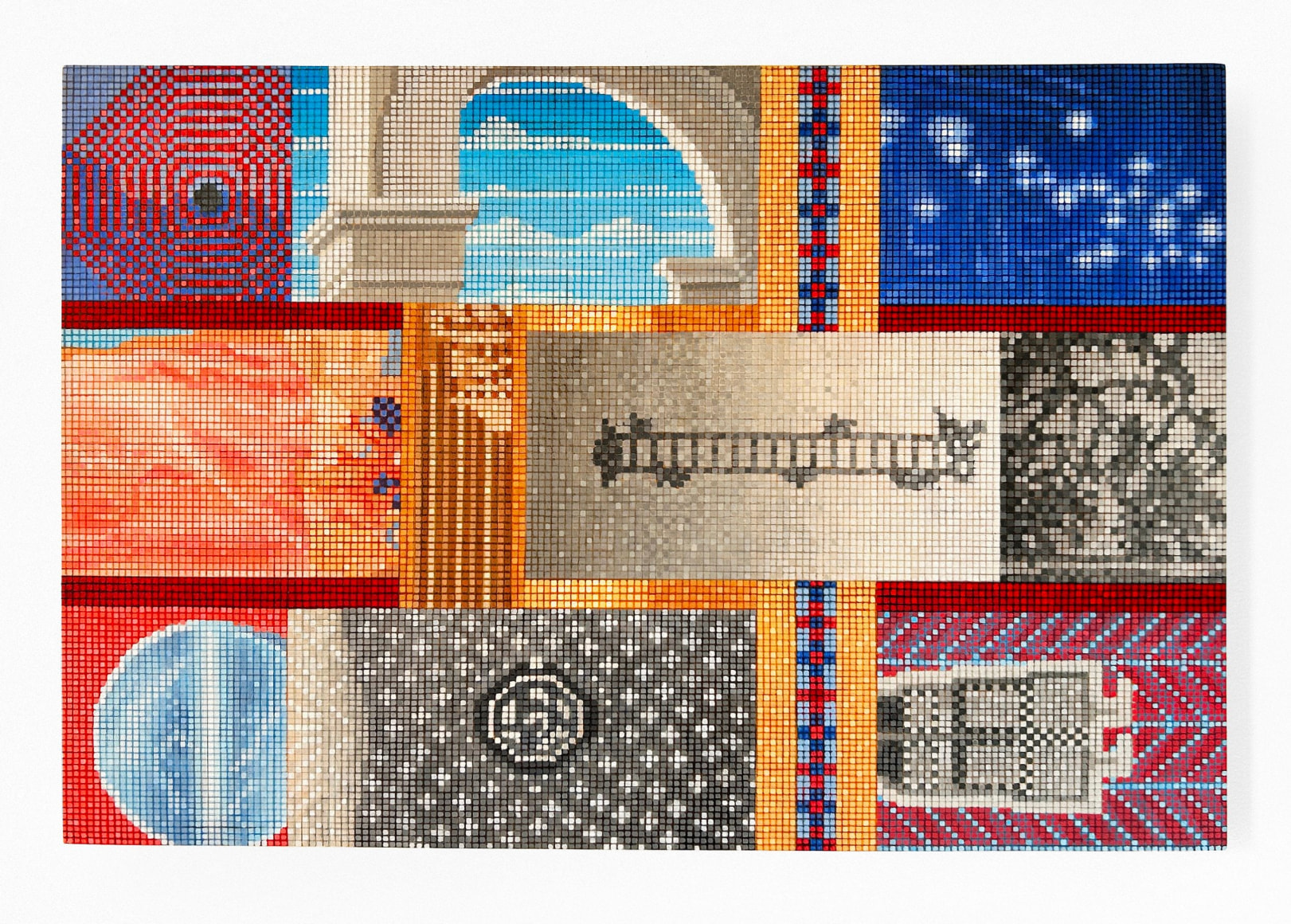 James Gold Collage Mosaic, 2024