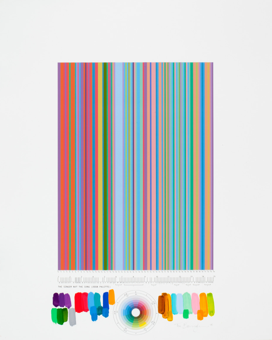 Tim Bavington, Study For "The Singer Not the Song (2008 Palette)", 2008