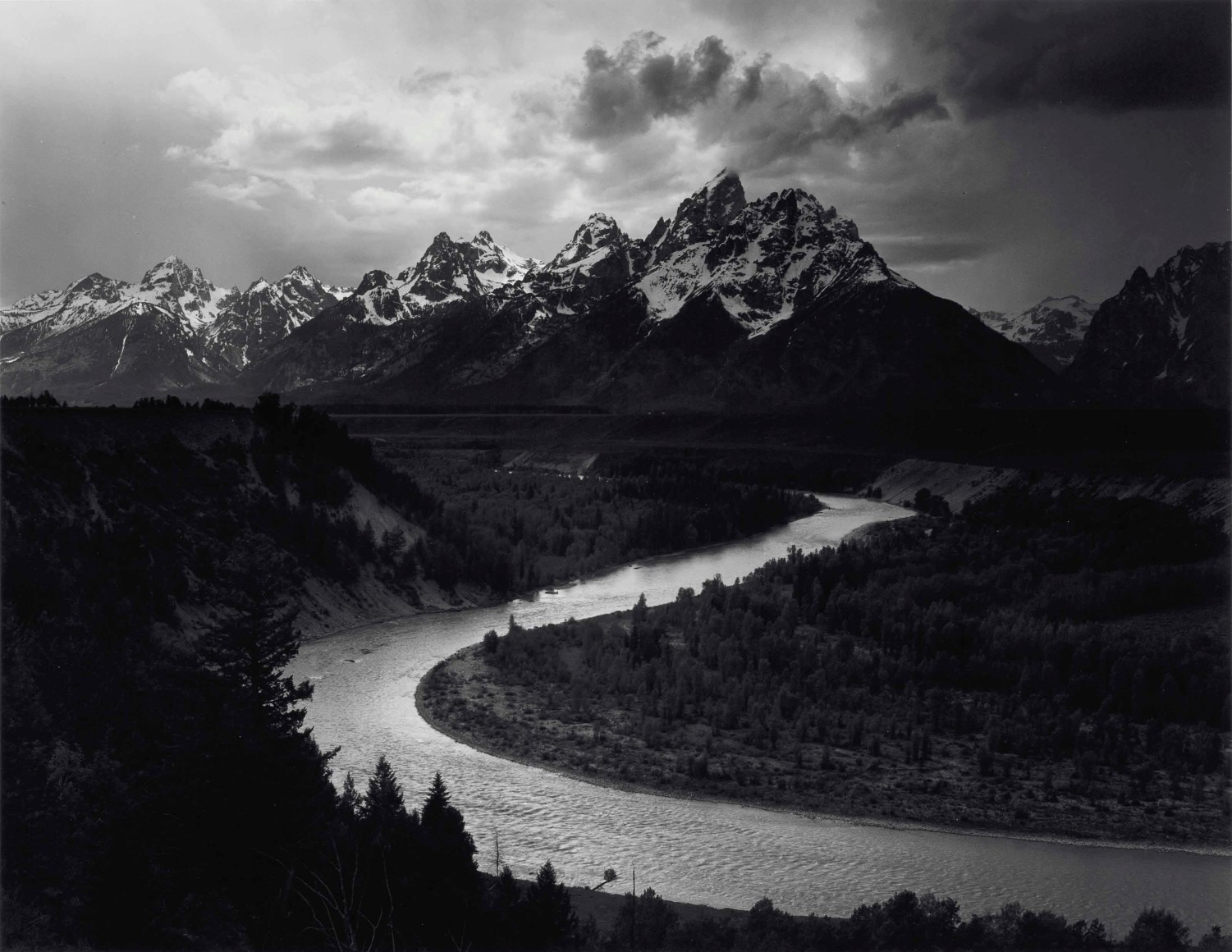 Tetons and Snake River, Grand Teton National Park, Wyoming, 1942