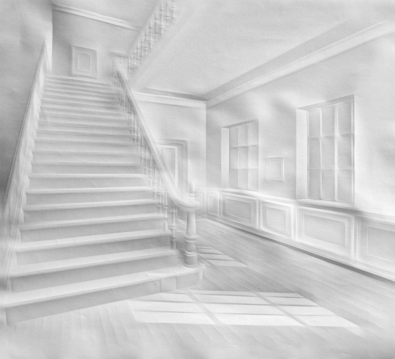 Simon Schubert, Untitled (Light on Stairs), 2015