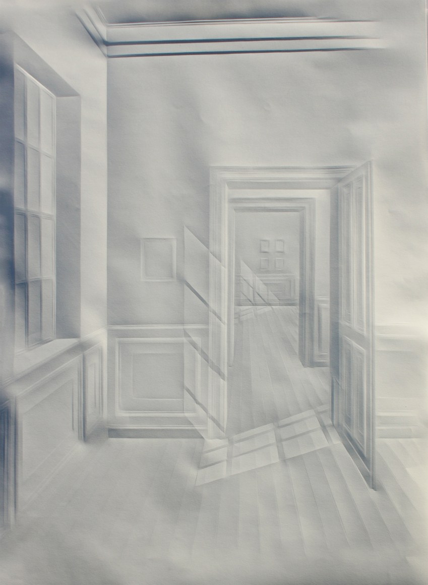 Simon Schubert, Untitled (Light Through Doors on Walls), 2015