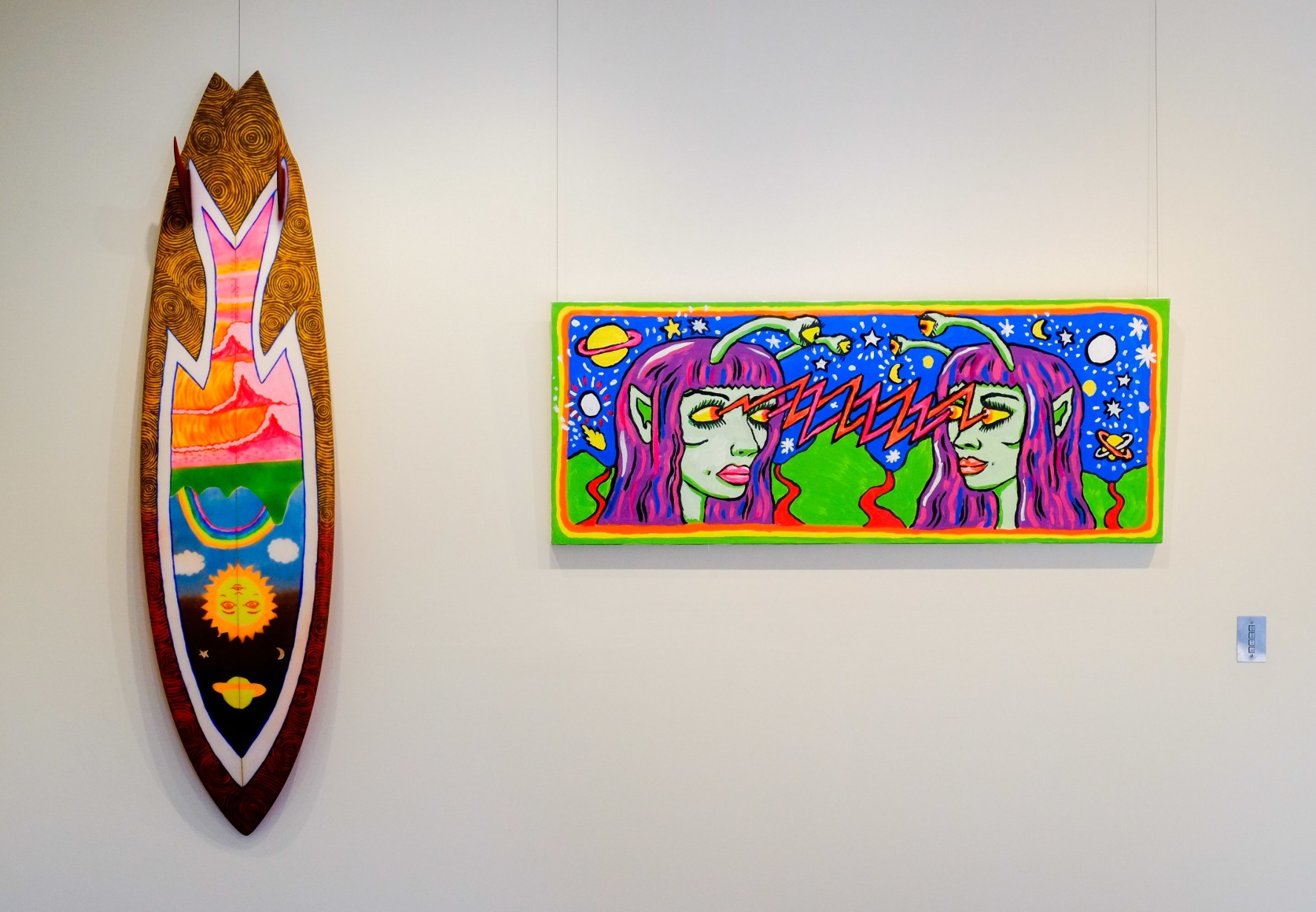 Byron Bay Surf Festival Art Show ​Ozzie Wright Installation View ​2017