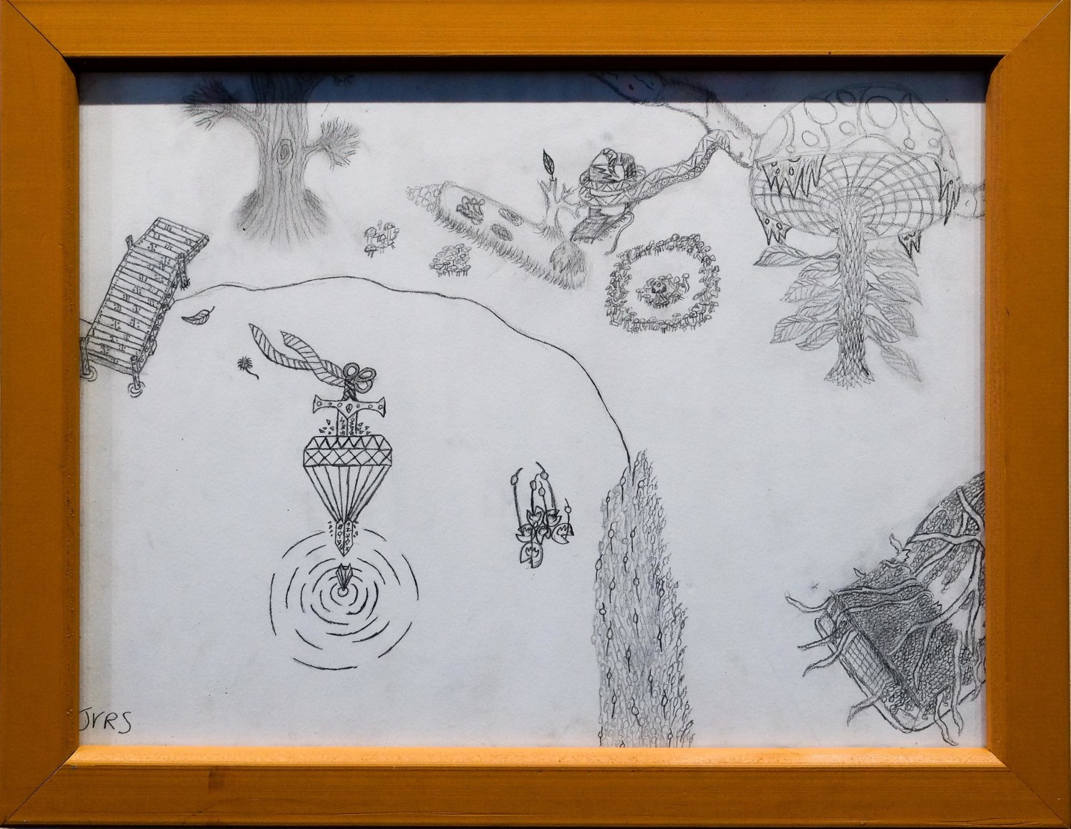 Julian Rusanov-Storer  Daytime Dreaming Graphite on paper 29.7 cm x 42 cm 2018