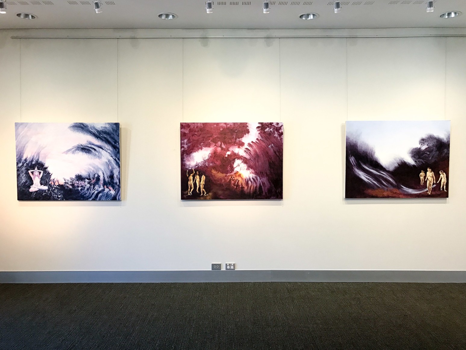 Shaun C. Murphy Nocturnal Flux exhibtion  Installation View 2017 Lone Goat gallery