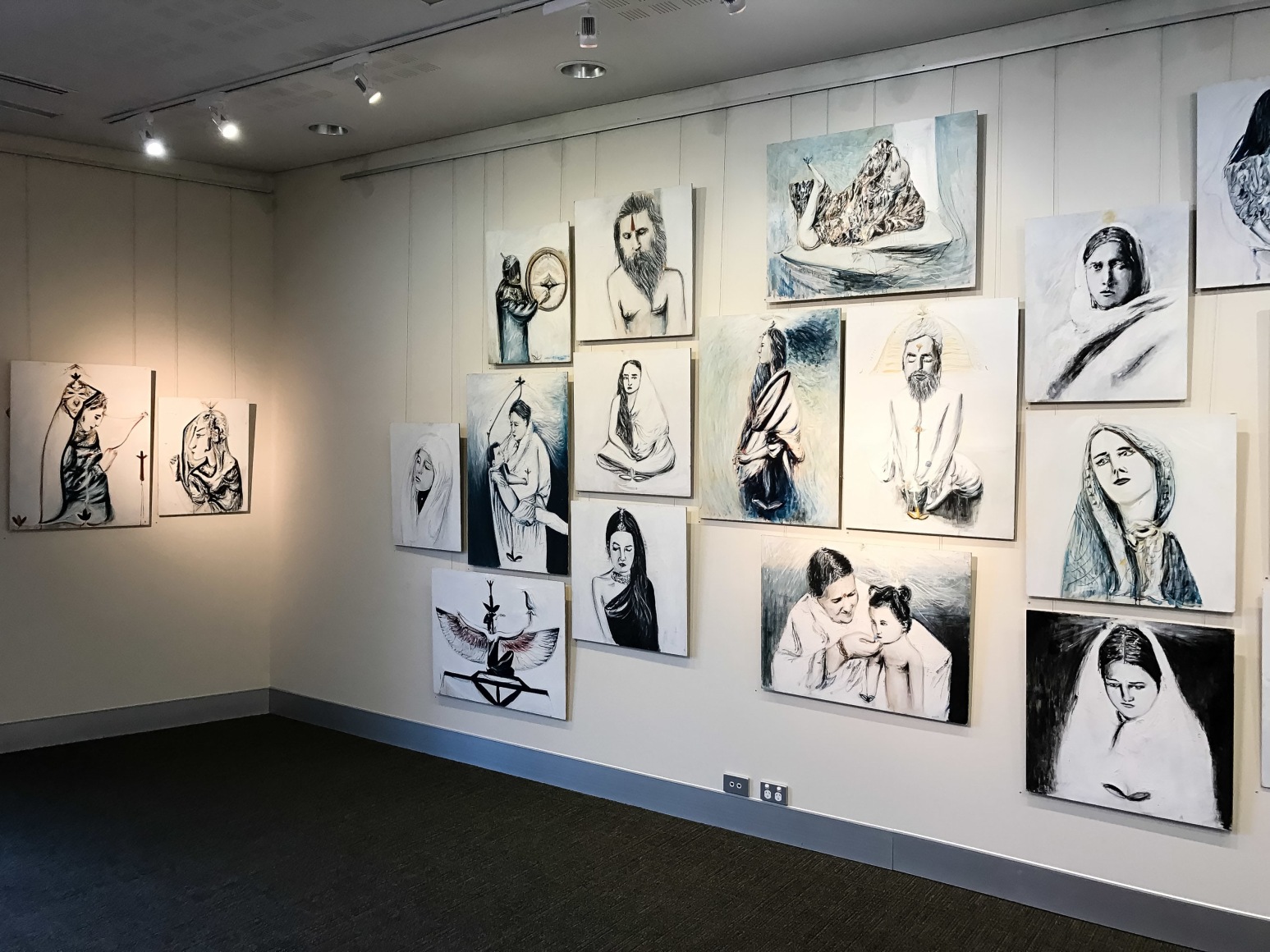 Alex Carletti Heaven on Earth - A Visionary Art Exhibition Installation View 2017