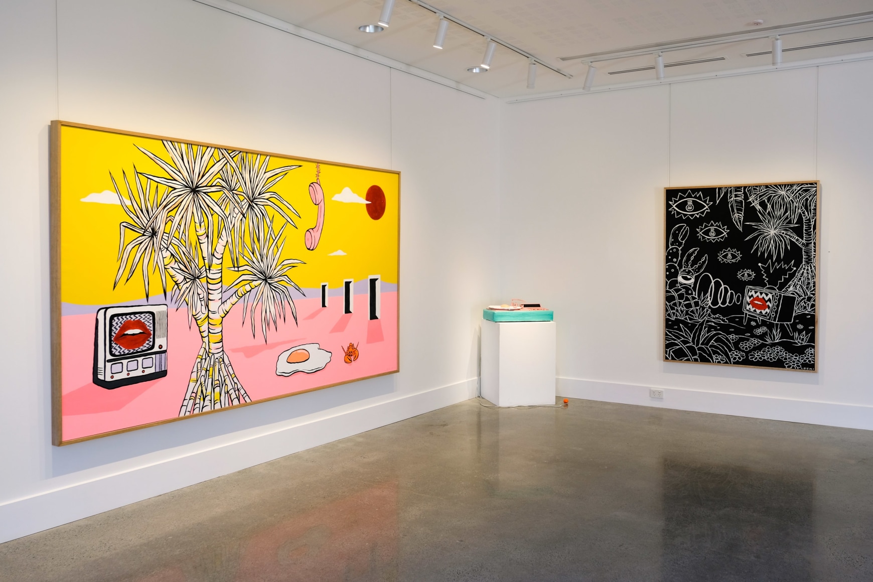 Lee McConnell Hypnagogic Tableau Installation View ​2019 Lone Goat Gallery