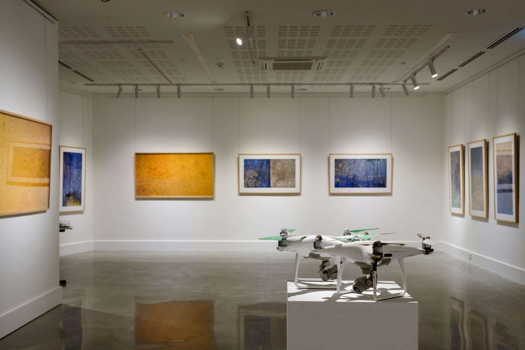 Stu Murphy Pause exhibition ​Installation View at Lone Goat Gallery Byron Bay 2019