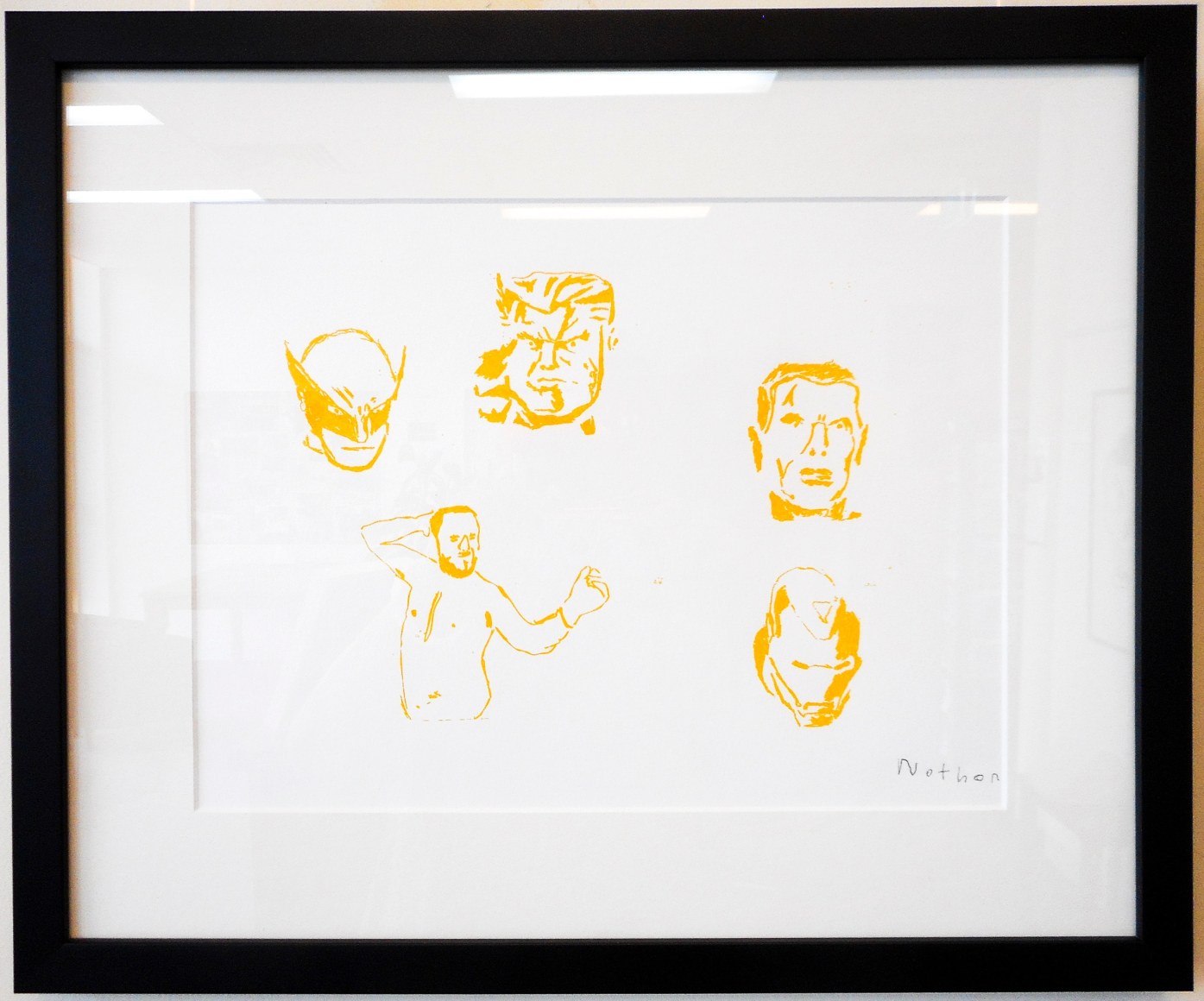 Nathan Gooley The Gooley Gang, 2017 screenprint on paper 30 x 40 cm