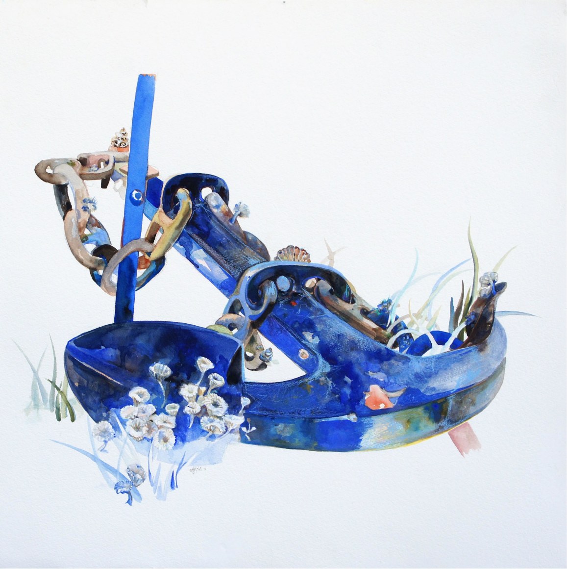 Amanda Humphries, Still Life Study (Perth) 2/5  watercolour and pencil on paper  60 x 60cm  2018