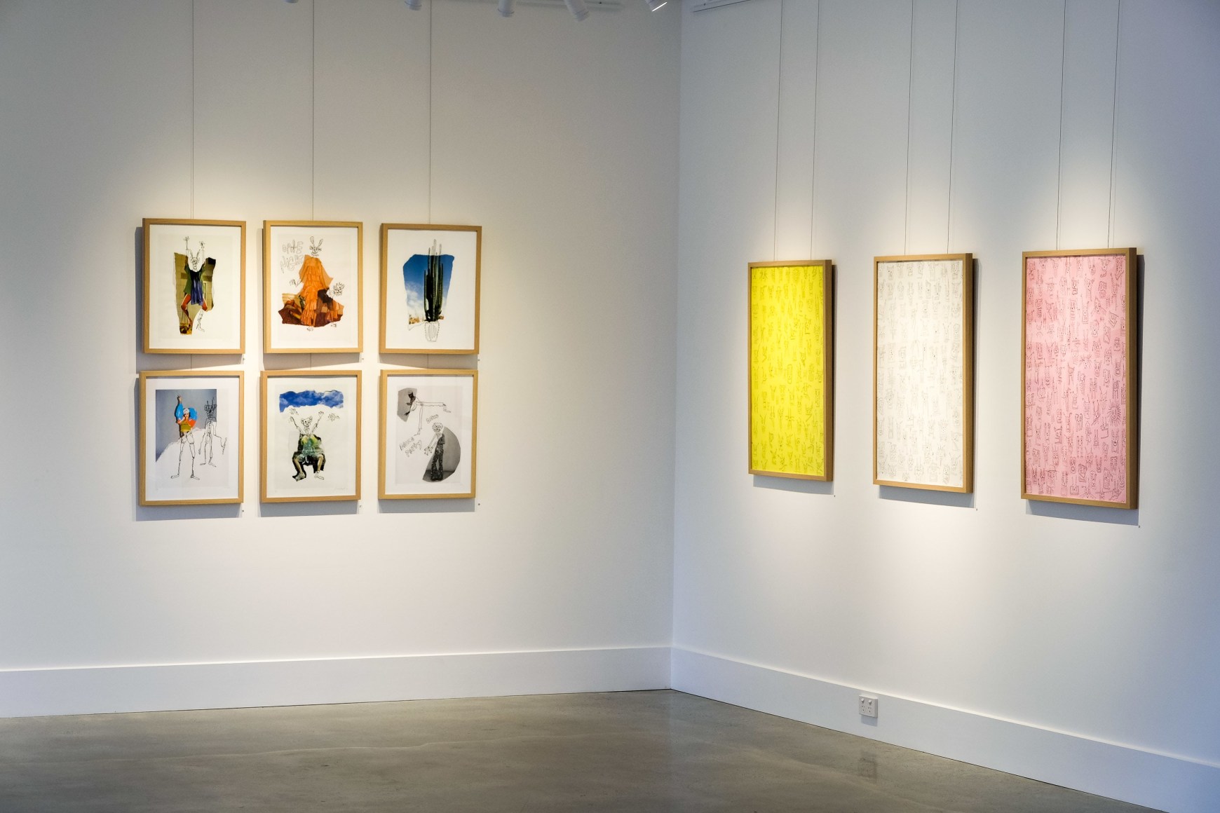 Michael Stiegler On Bowery exhibition Installation View 2019 Lone Goat Gallery