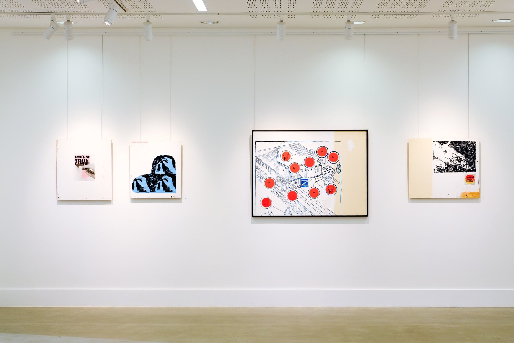 Jacob Boylan Dire Contact exhibition Installation View at Lone Goat Gallery 2020