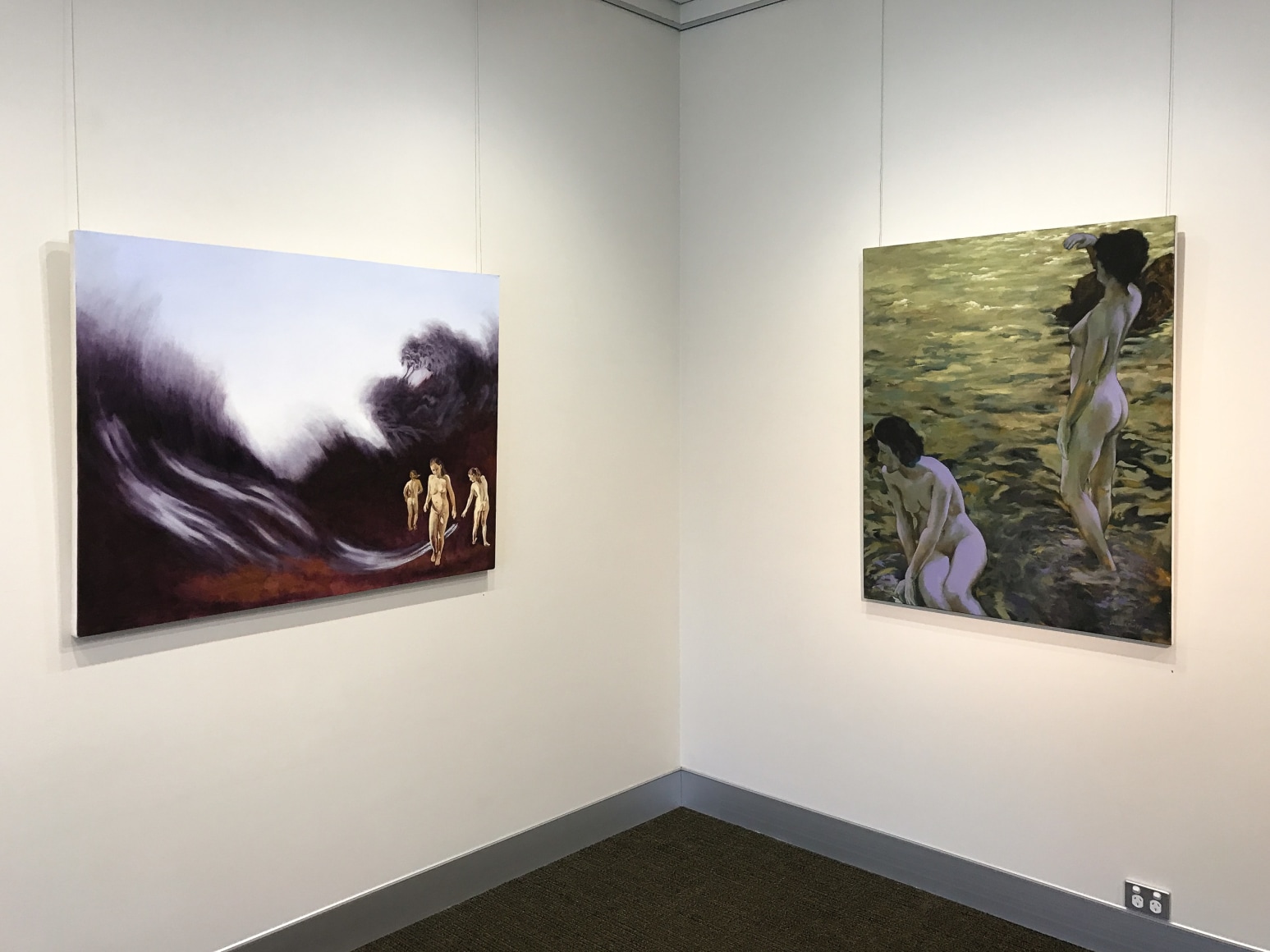 Shaun C. Murphy Nocturnal Flux exhibtion  Installation View 2017 Lone Goat gallery