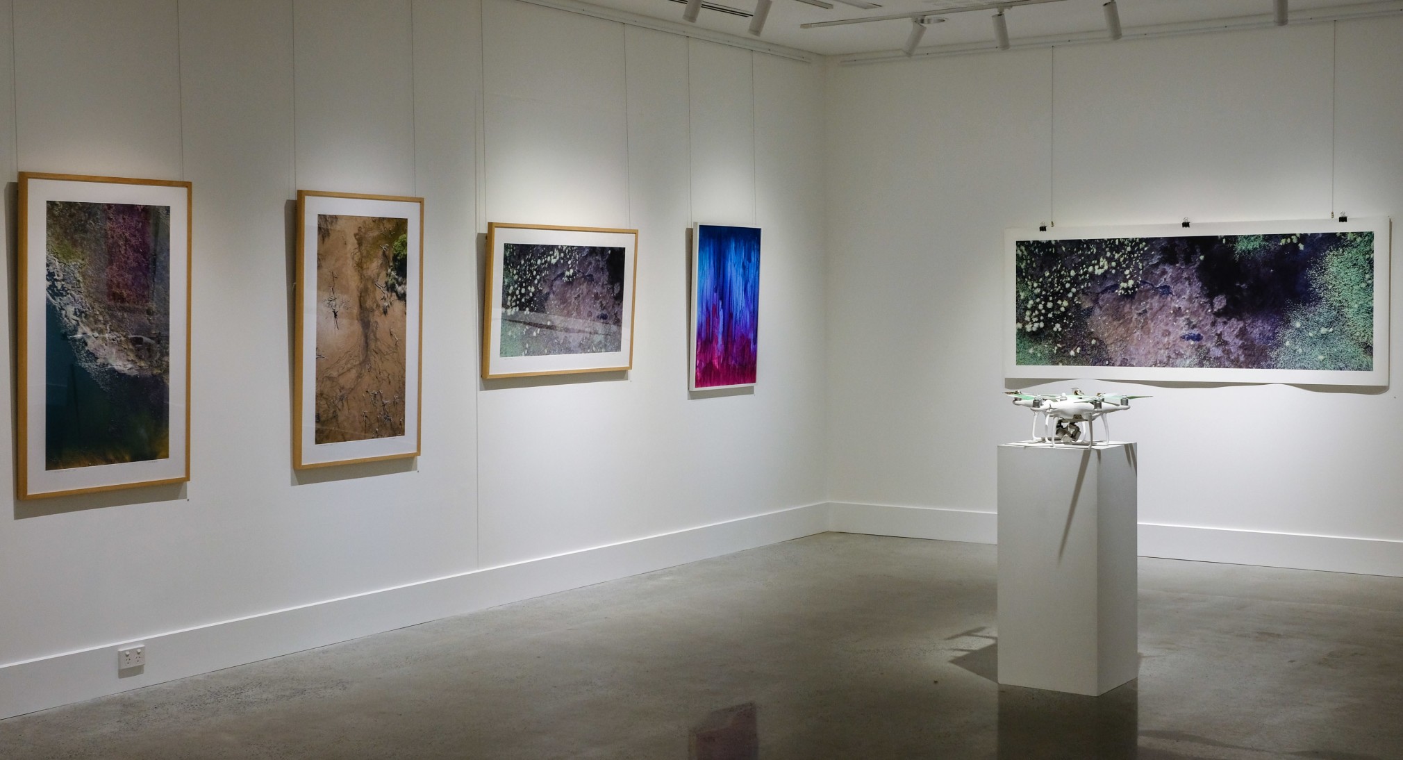 Stu Murphy Pause exhibition ​Installation View at Lone Goat Gallery Byron Bay 2019