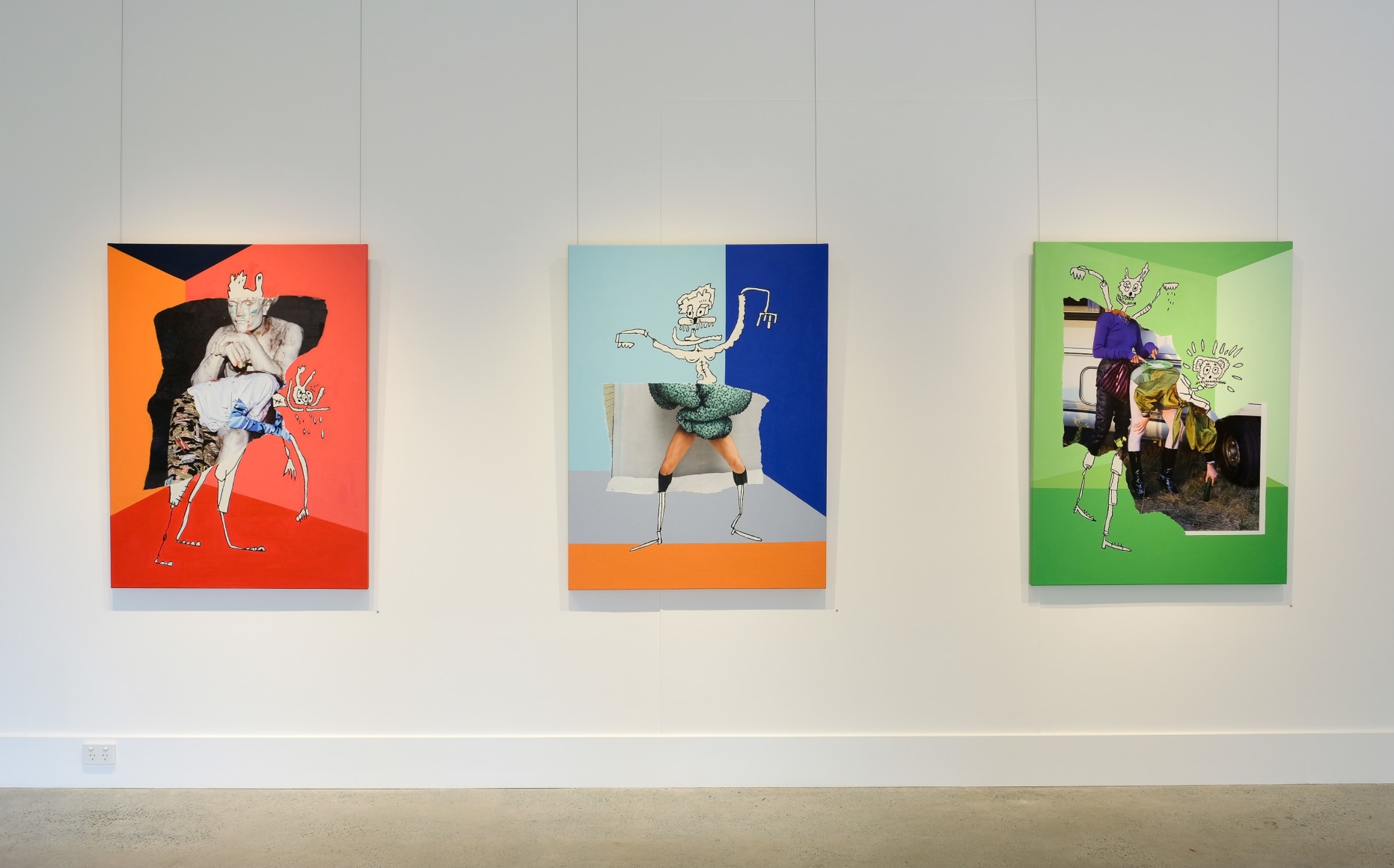 Michael Stiegler On Bowery exhibition Installation View 2019 Lone Goat Gallery