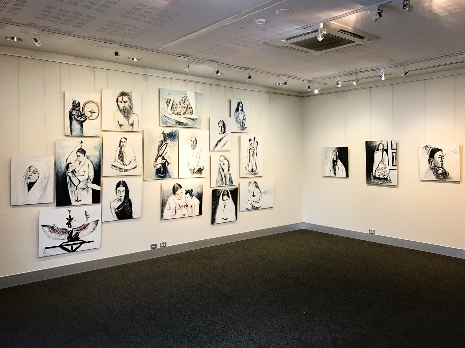 Alex Carletti Heaven on Earth - A Visionary Art Exhibition Installation View 2017