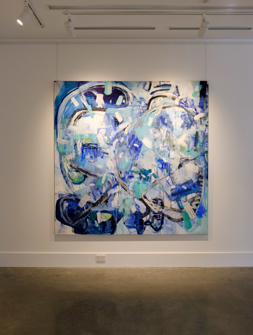 ​Alexandra Mowday Five Lone Goats on Cezanne's Mountain.  Installation View 2020