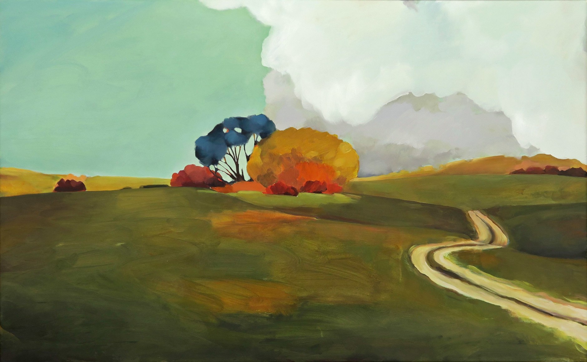 Max Berry painting Dirt Hole Creek