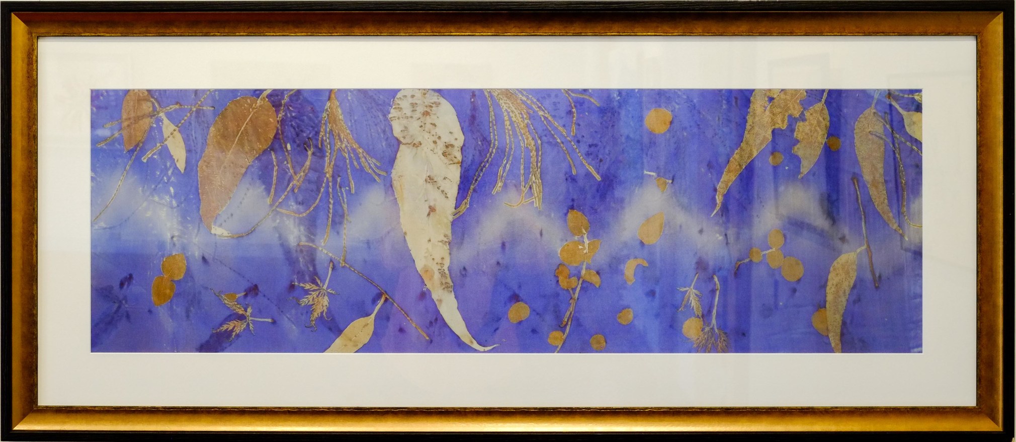 Anne Leon Brunswick Blues Plant-dyed silk and eco-print 2016
