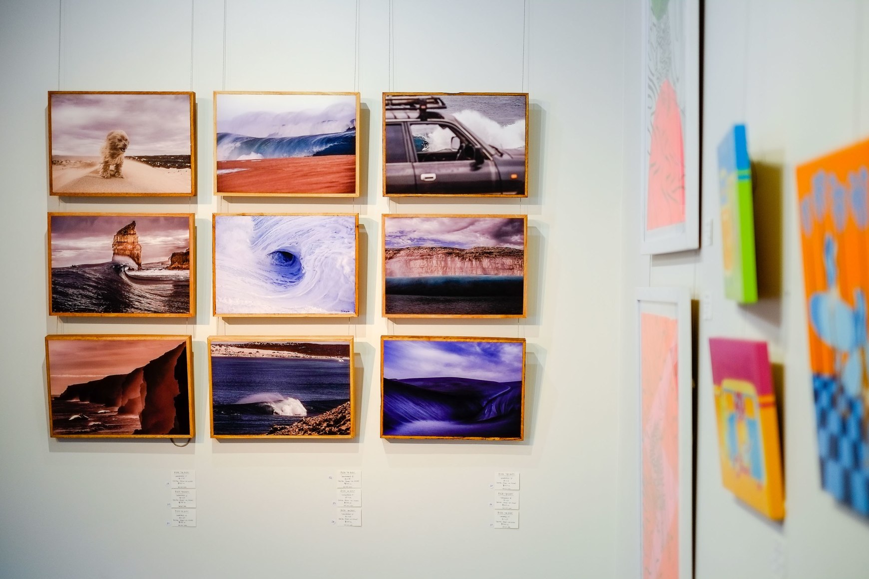 Byron Bay Surf Festival  Art Show Installation View ​Hayden Richards (aka SA Rips) 2017