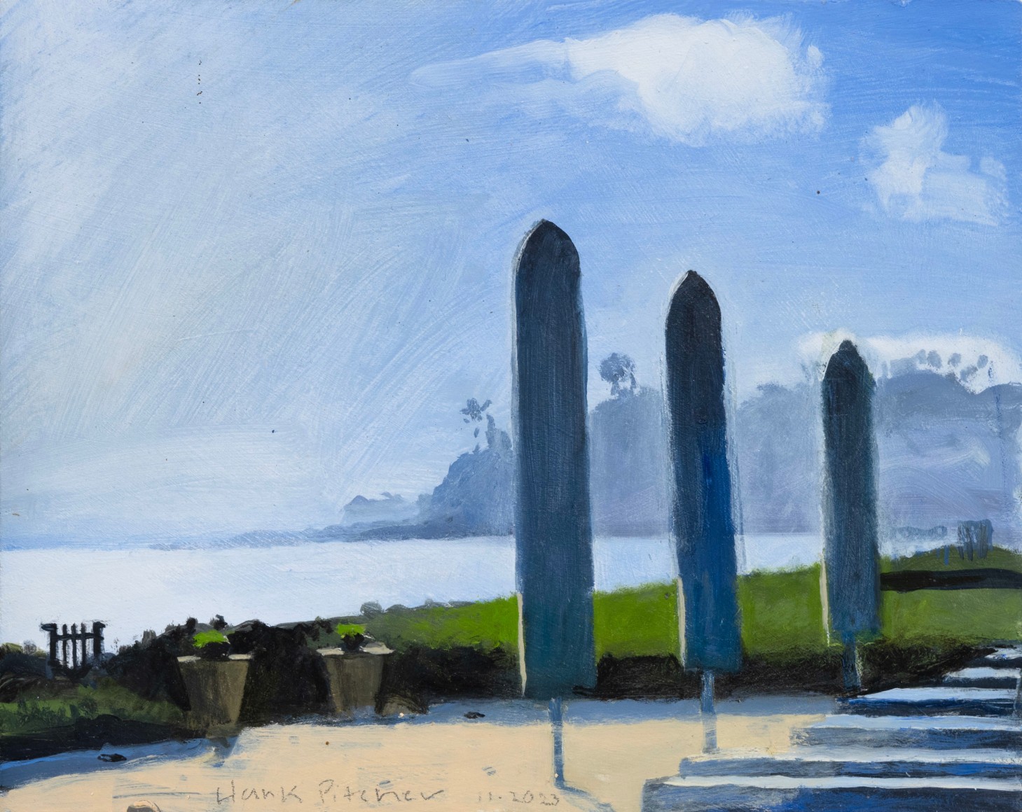 HANK PITCHER, Unopened Umbrellas, 11/10/2023