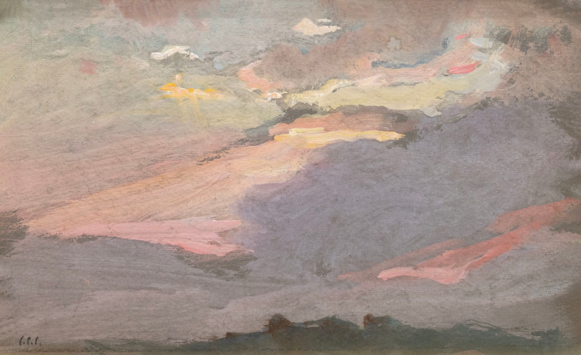 COLIN CAMPBELL COOPER (1856-1937), Santa Barbara Sunset, c. 1930