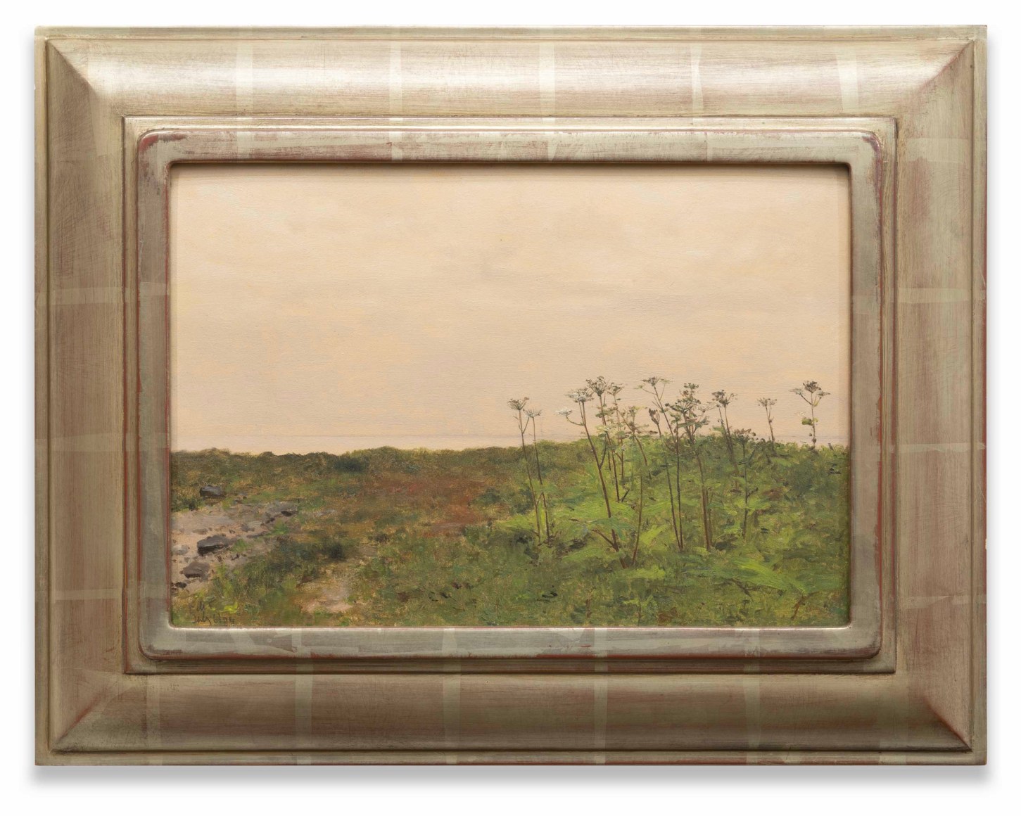 LOCKWOOD DE FOREST (1850-1932), Summer Bloom On Hill Overlooking the Sea, July 6, 1904