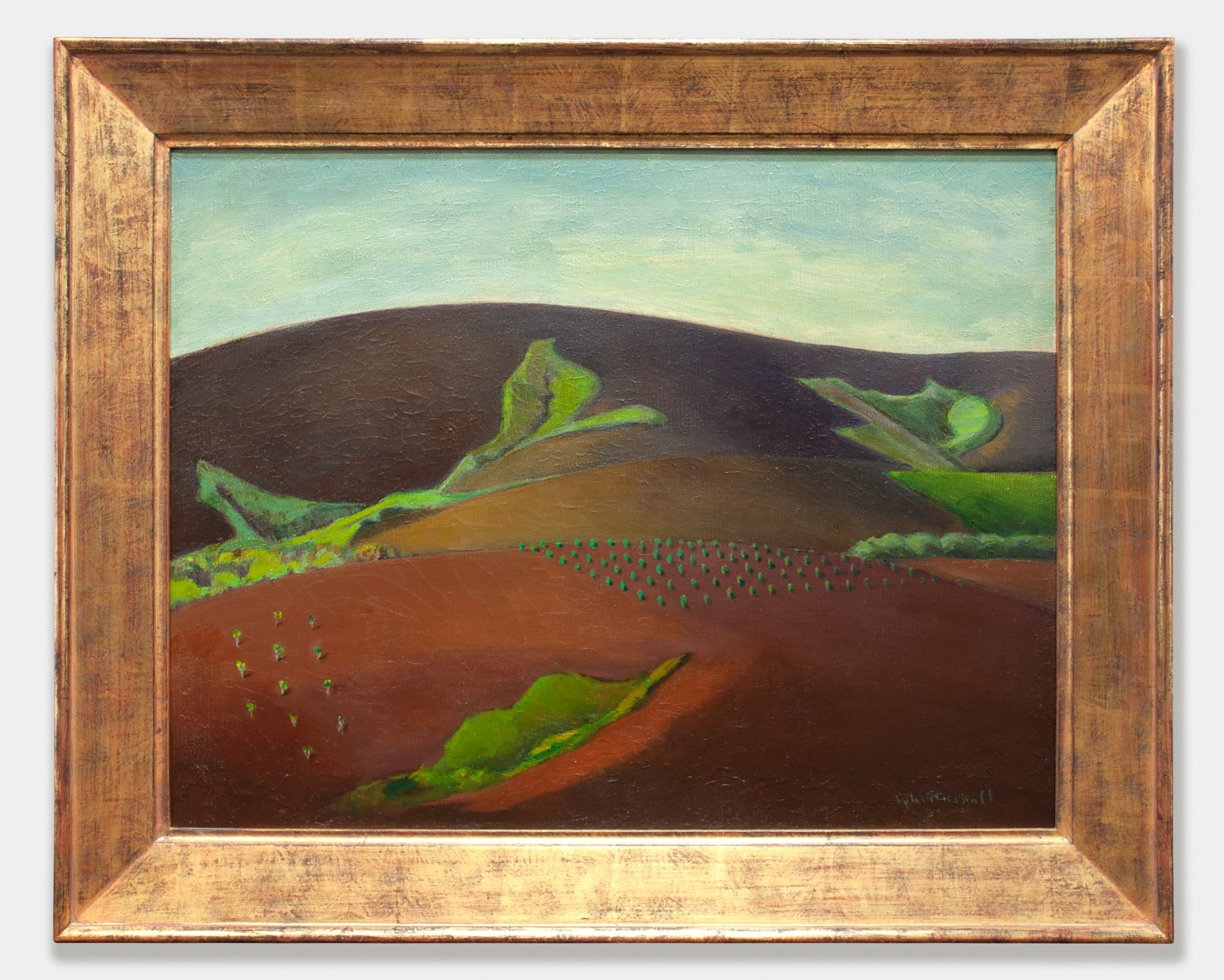LYLA MARSHALL HARCOFF (1883-1956), Plowed Hills ,