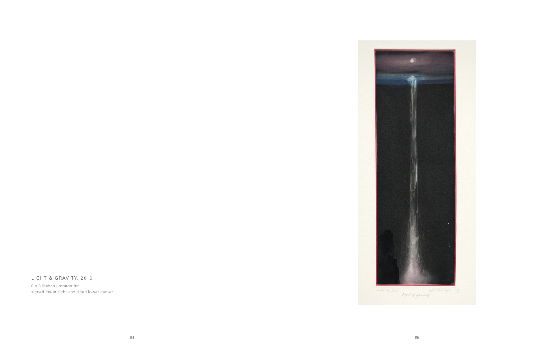 Pages 64 and 65 of JOSEPH GOLDYNE: Imaginary Falls book