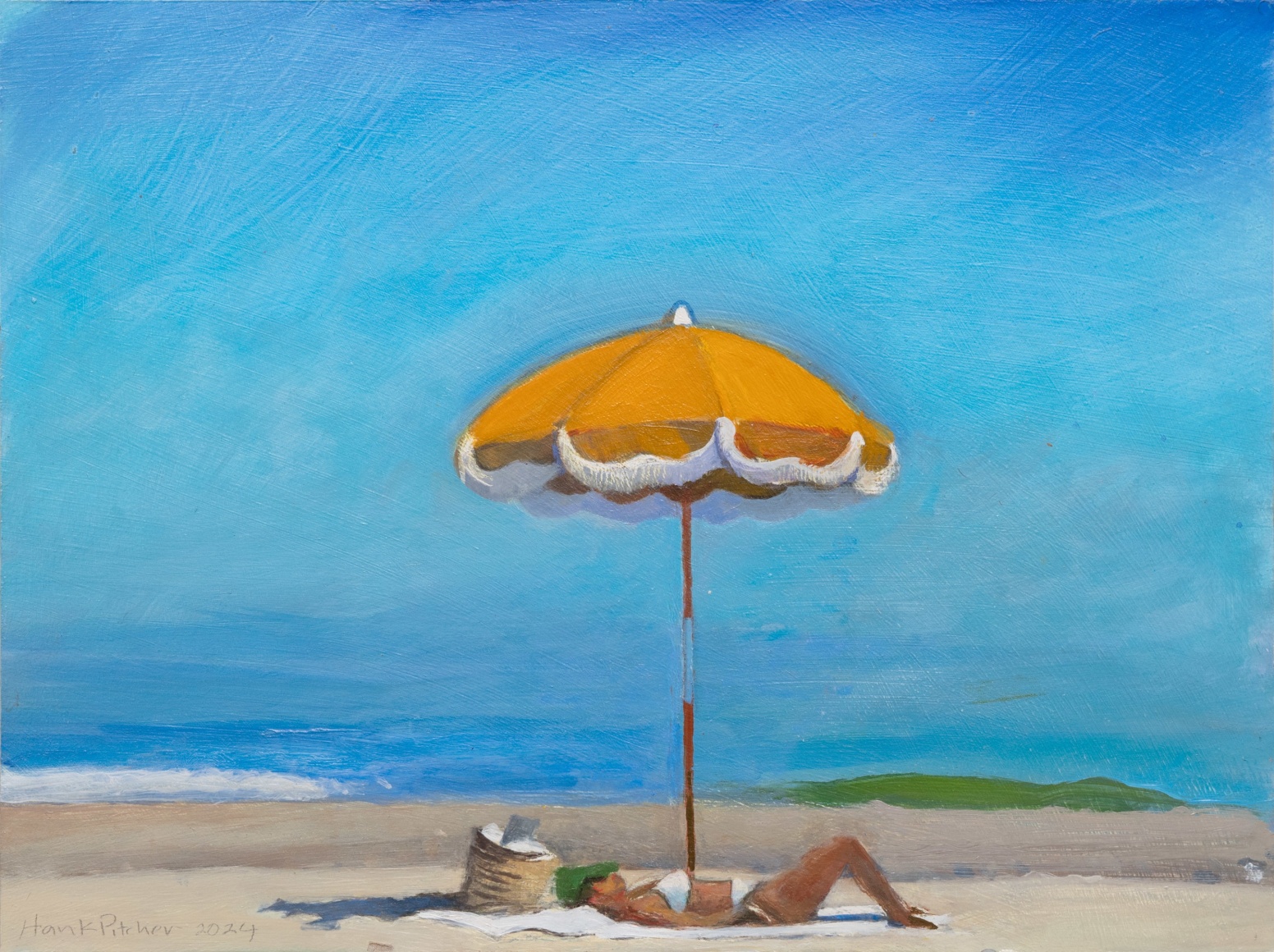 HANK PITCHER , Yellow Umbrella, 2024