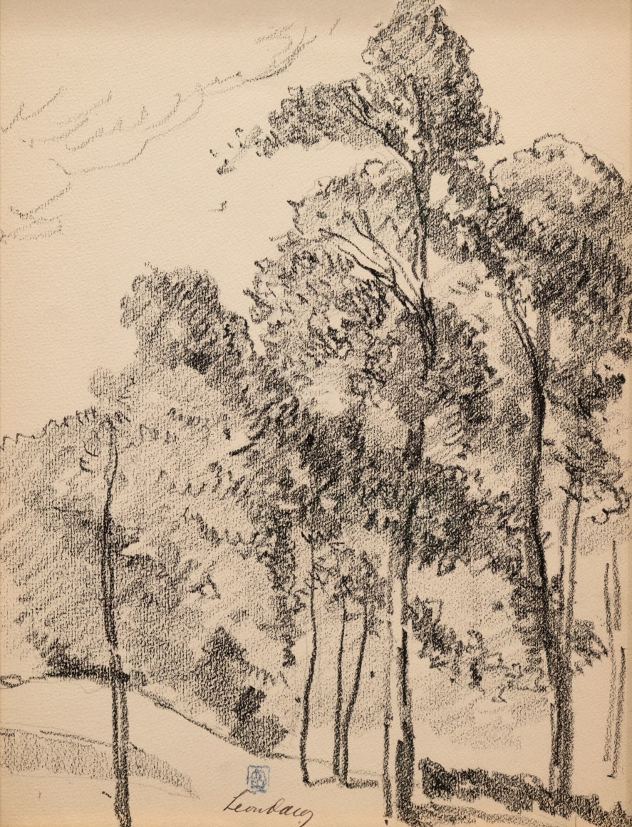 LEON DABO (1864-1960) , Trees on Rolling HIlls, ND