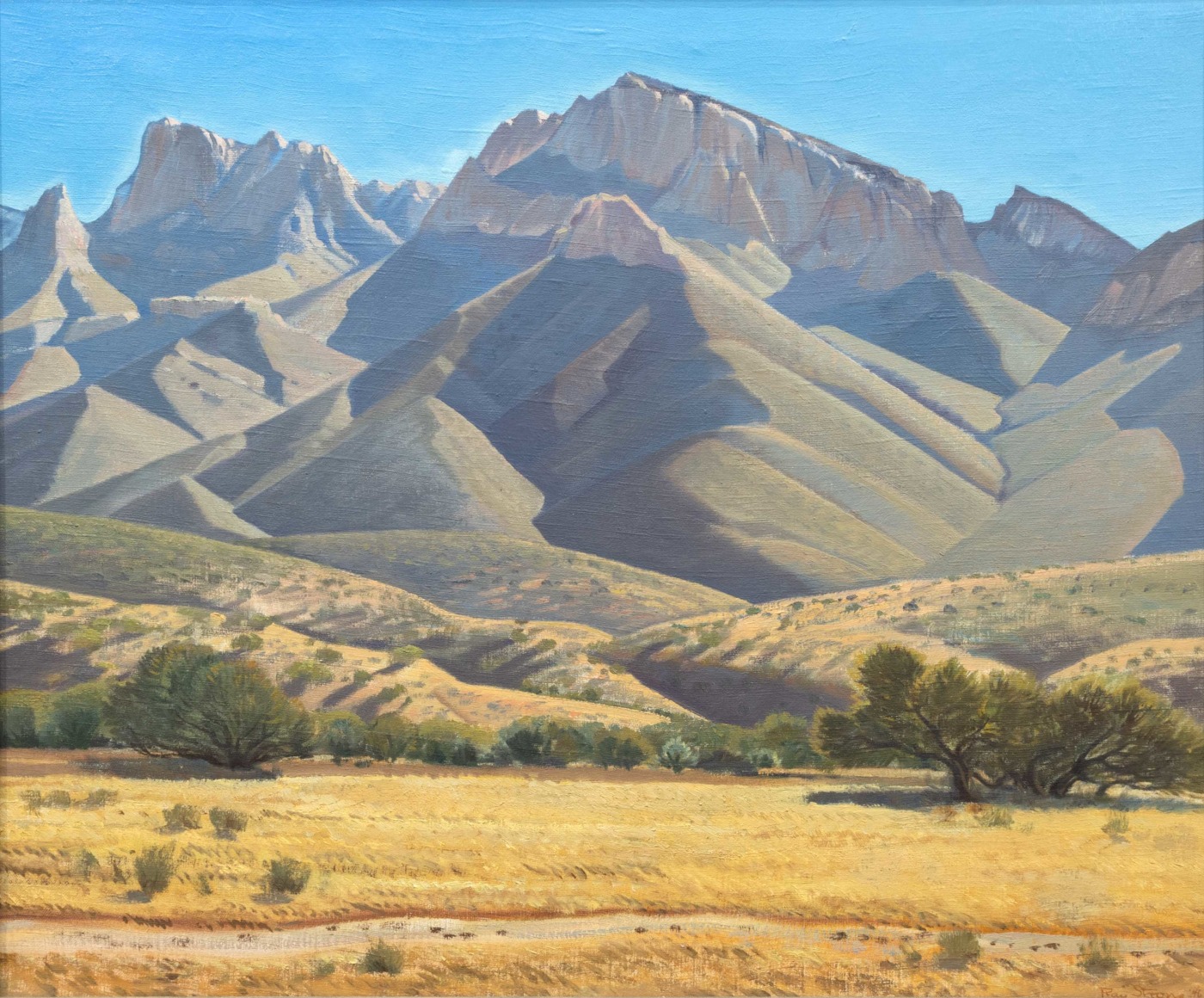 RAY STRONG (1905-2006), North Side of the Catalina Mountains, Arizona, 1946