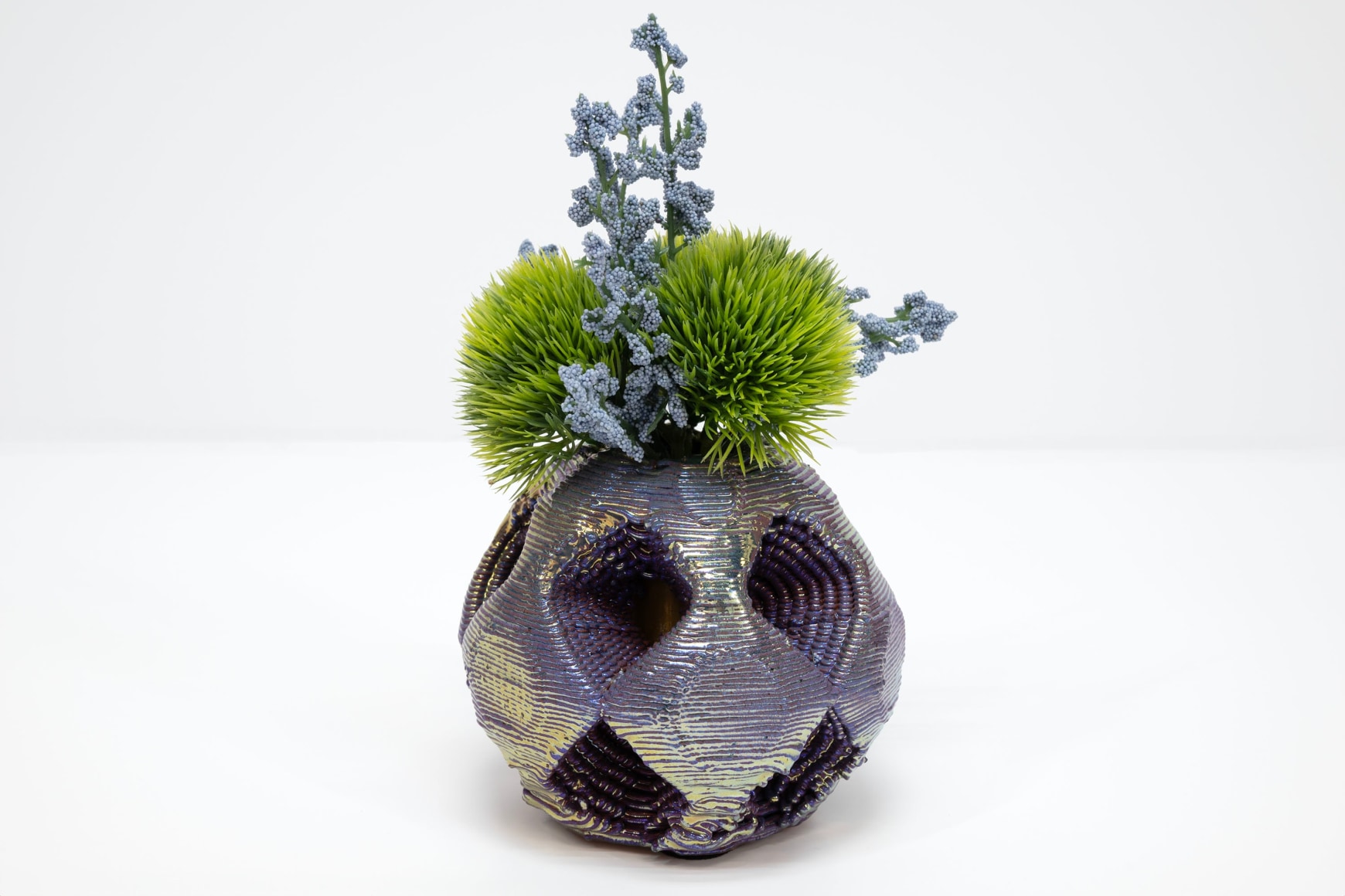 LYNDA WEINMAN , Cosmic Houndstooth Vase, 2024