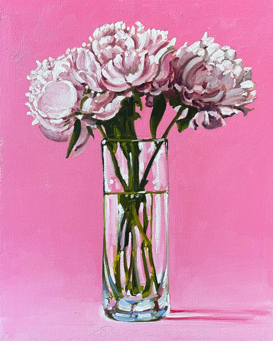 JOHN NAVA , Pink Peonies, 2023