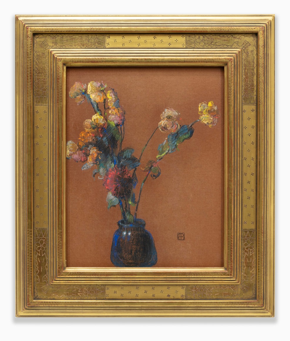 LEON DABO (1864-1960) , Abstraction Avec un Zinnia, c 1915