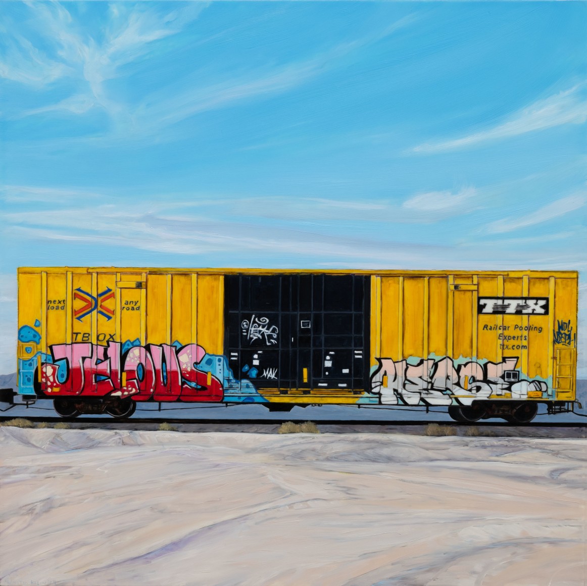 MARY-AUSTIN KLEIN , "Jelous" Train, Van Horn, TX, 2024