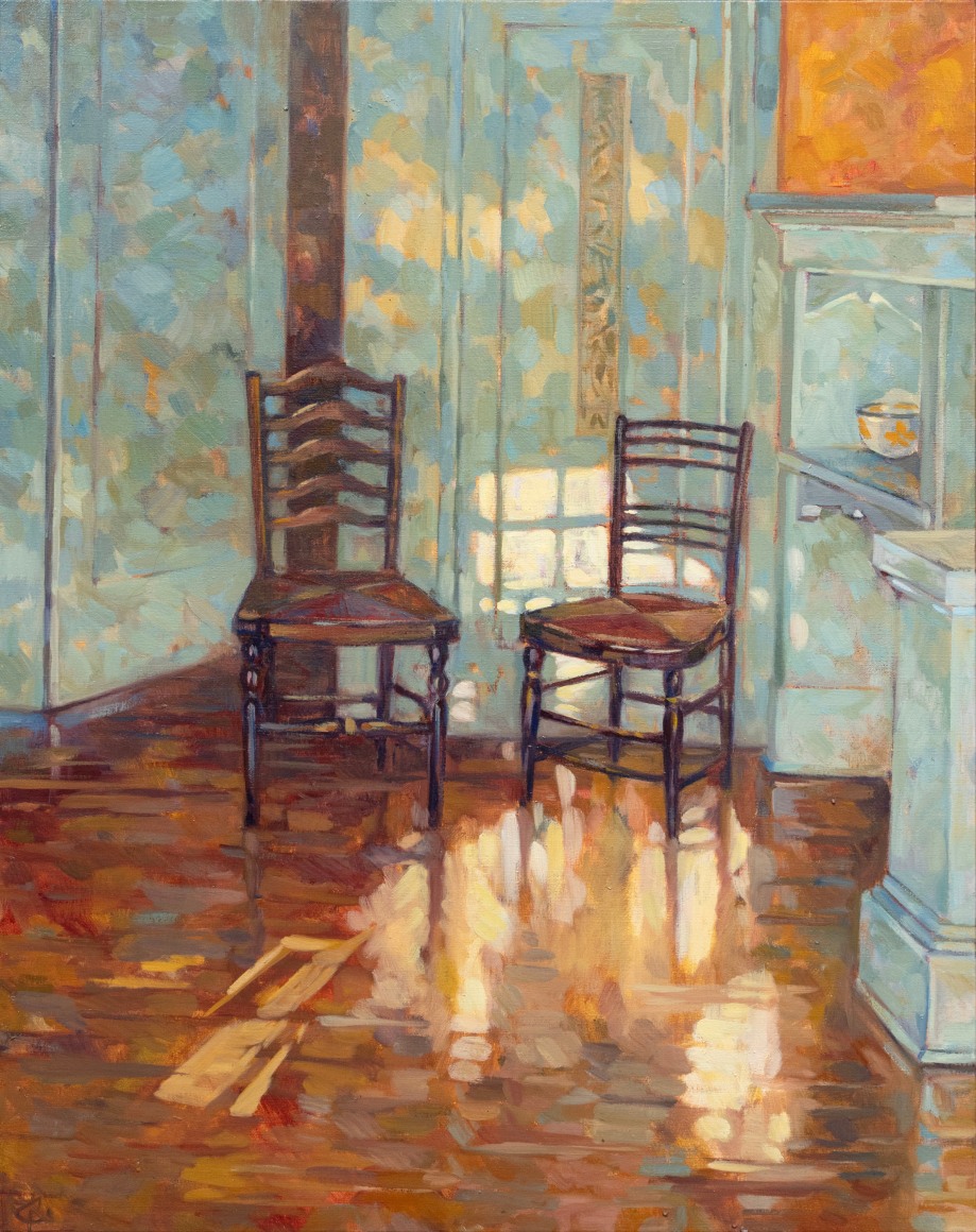 WHITNEY BROOKS ABBOTT , Paper Rushed Chairs, 2024