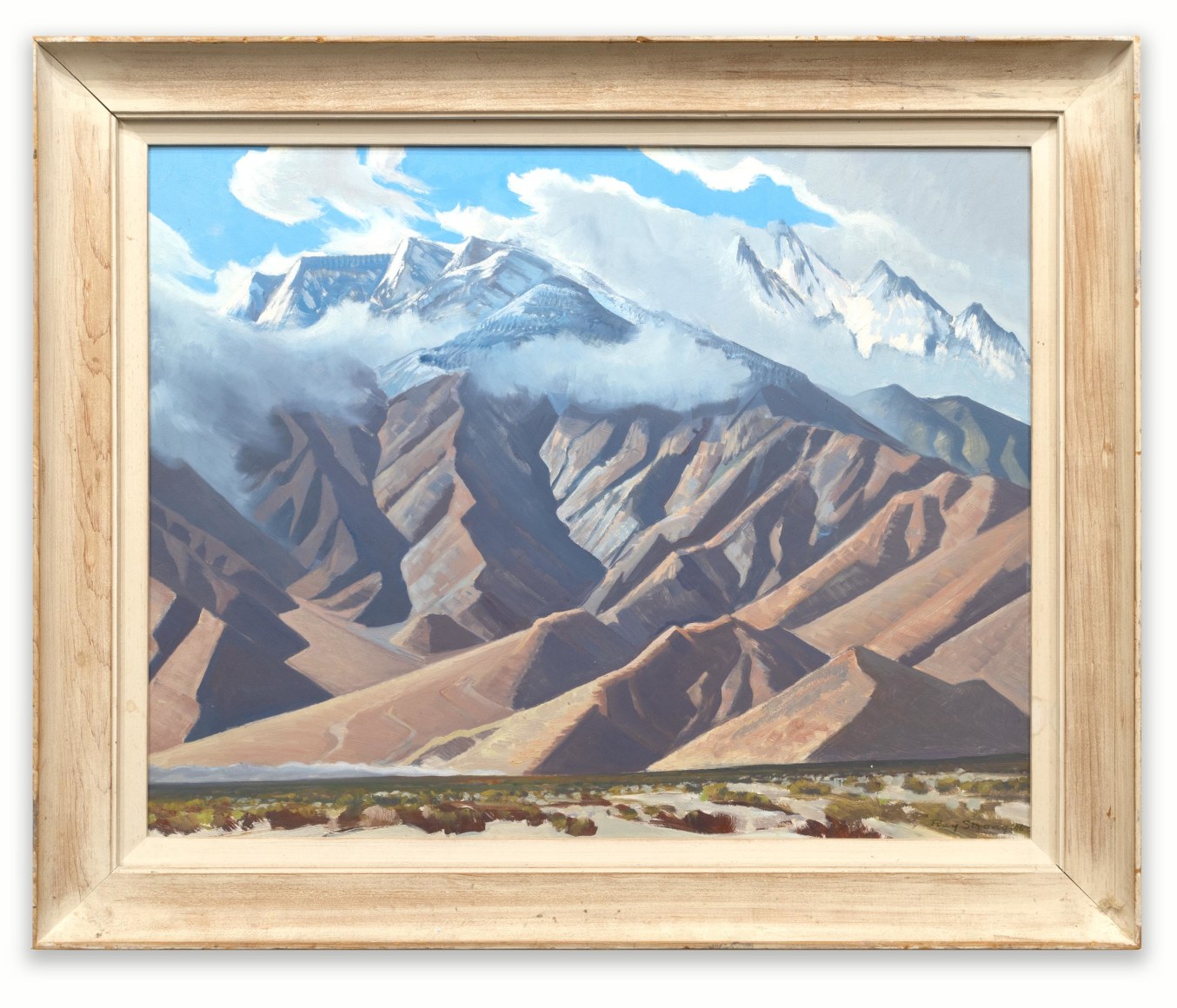 RAY STRONG (1905-2006), Mt. San Jacinto from Palm Springs, 1946
