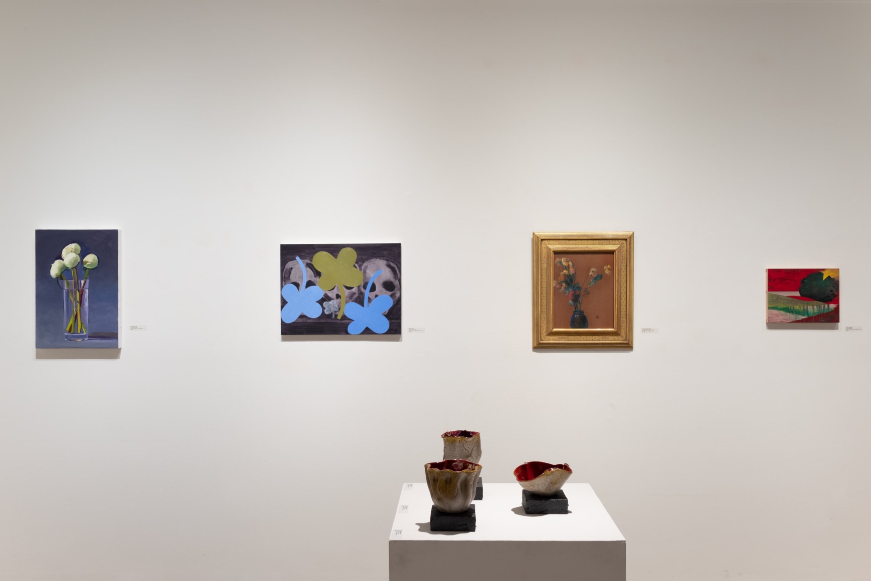 Installation photograph of IRRESISTIBLE: Flowers &amp; Their Admirers, Dan McCleary, John Millei, James Haggerty, Leon Dabo, Maria Rendon