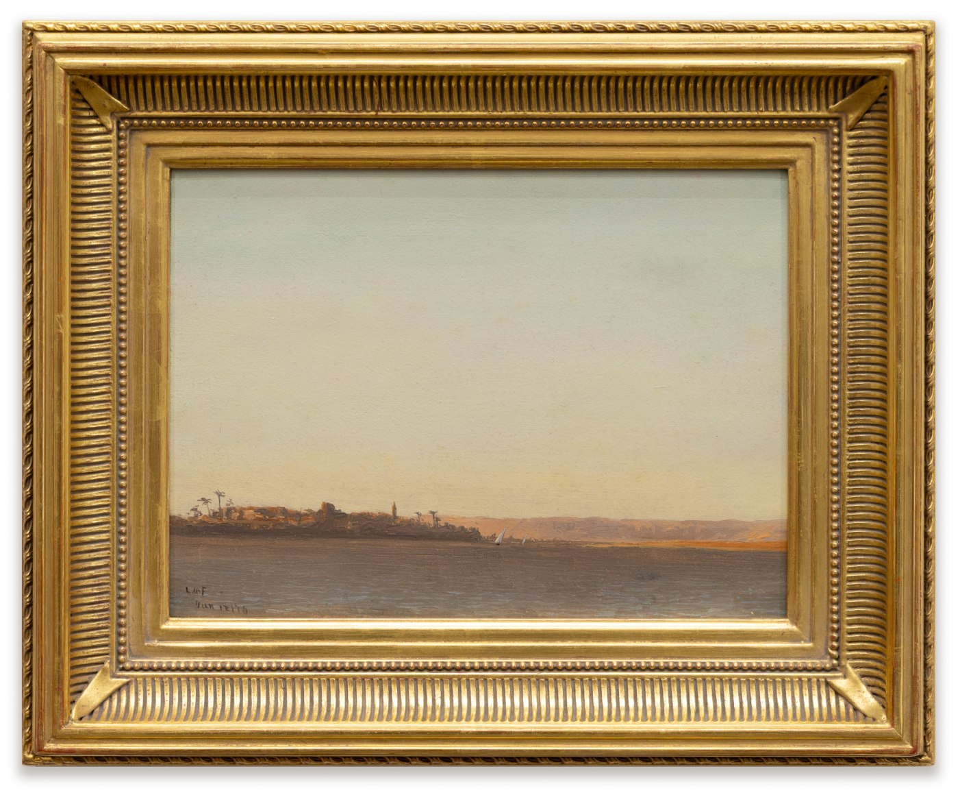 LOCKWOOD DE FOREST (1850-1932), Feluccas in Wind near Girga along the Nile , January 12, 1876