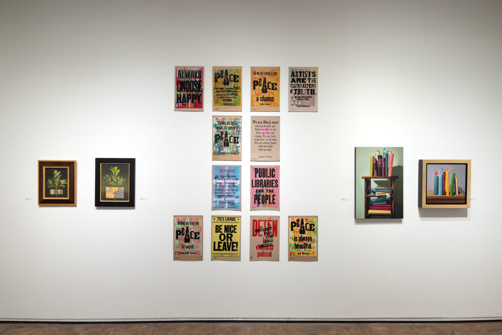 install shot for tl;dr: TEXT/ART exhibition