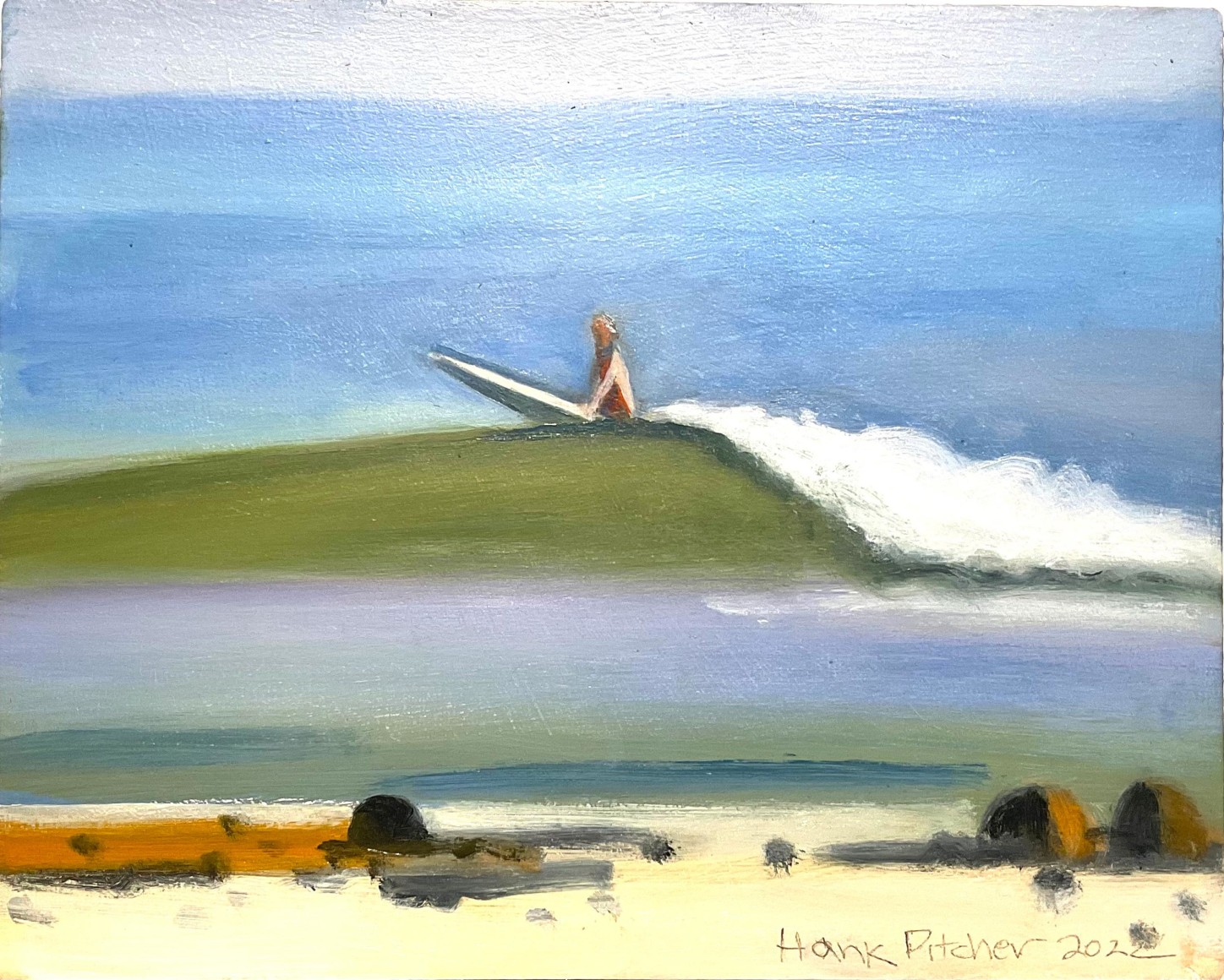 HANK PITCHER , Woman and a Wave, 2022