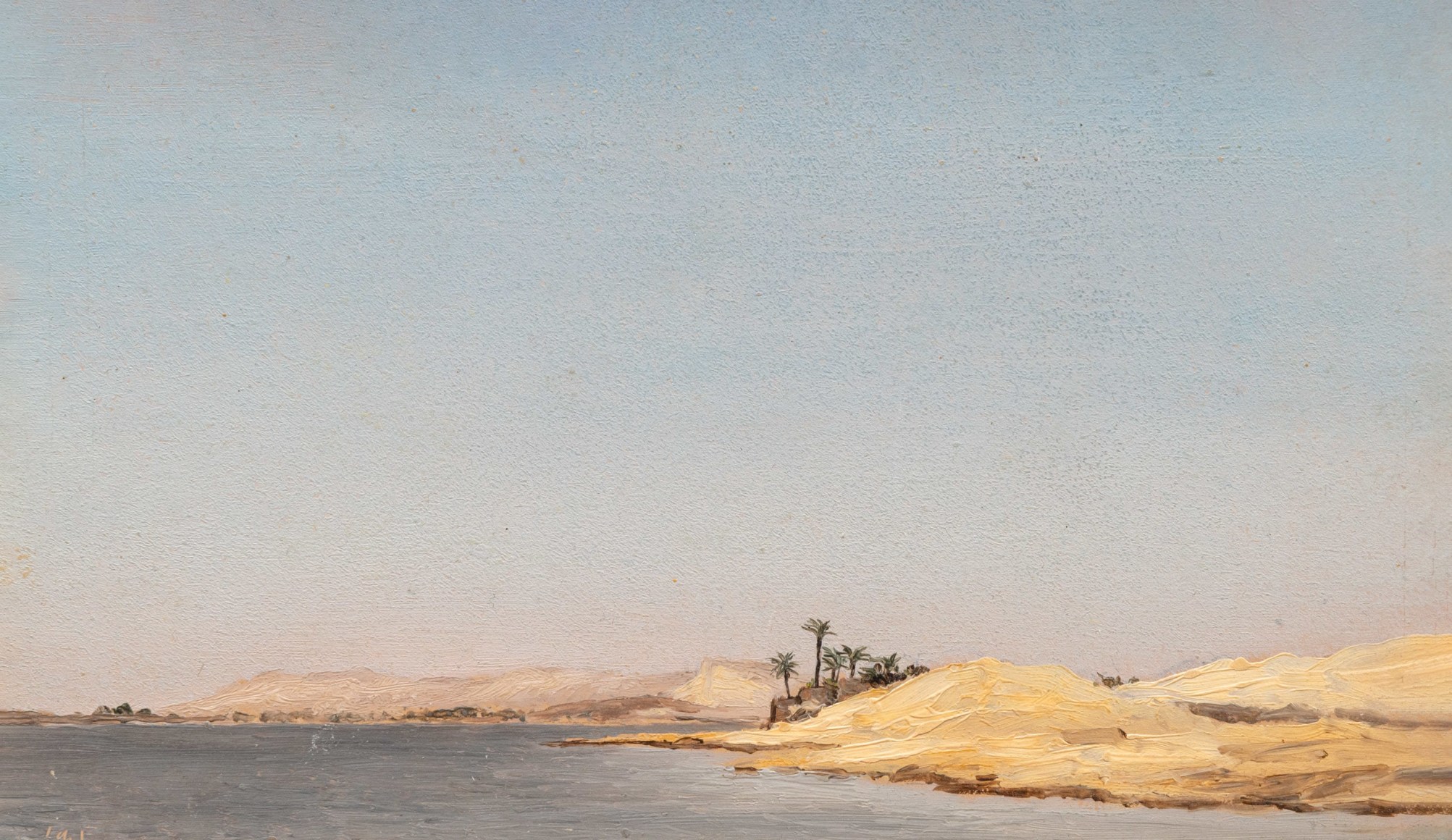 LOCKWOOD DE FOREST (1850-1932), Oasis at Beni Hasan along the Nile, February 19, 1876