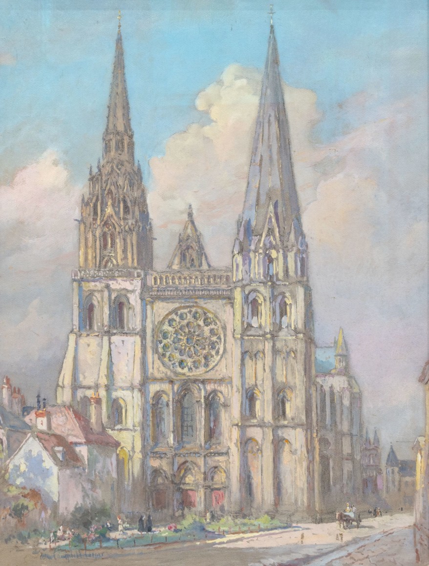COLIN CAMPBELL COOPER (1856-1937), Chartres Cathedral