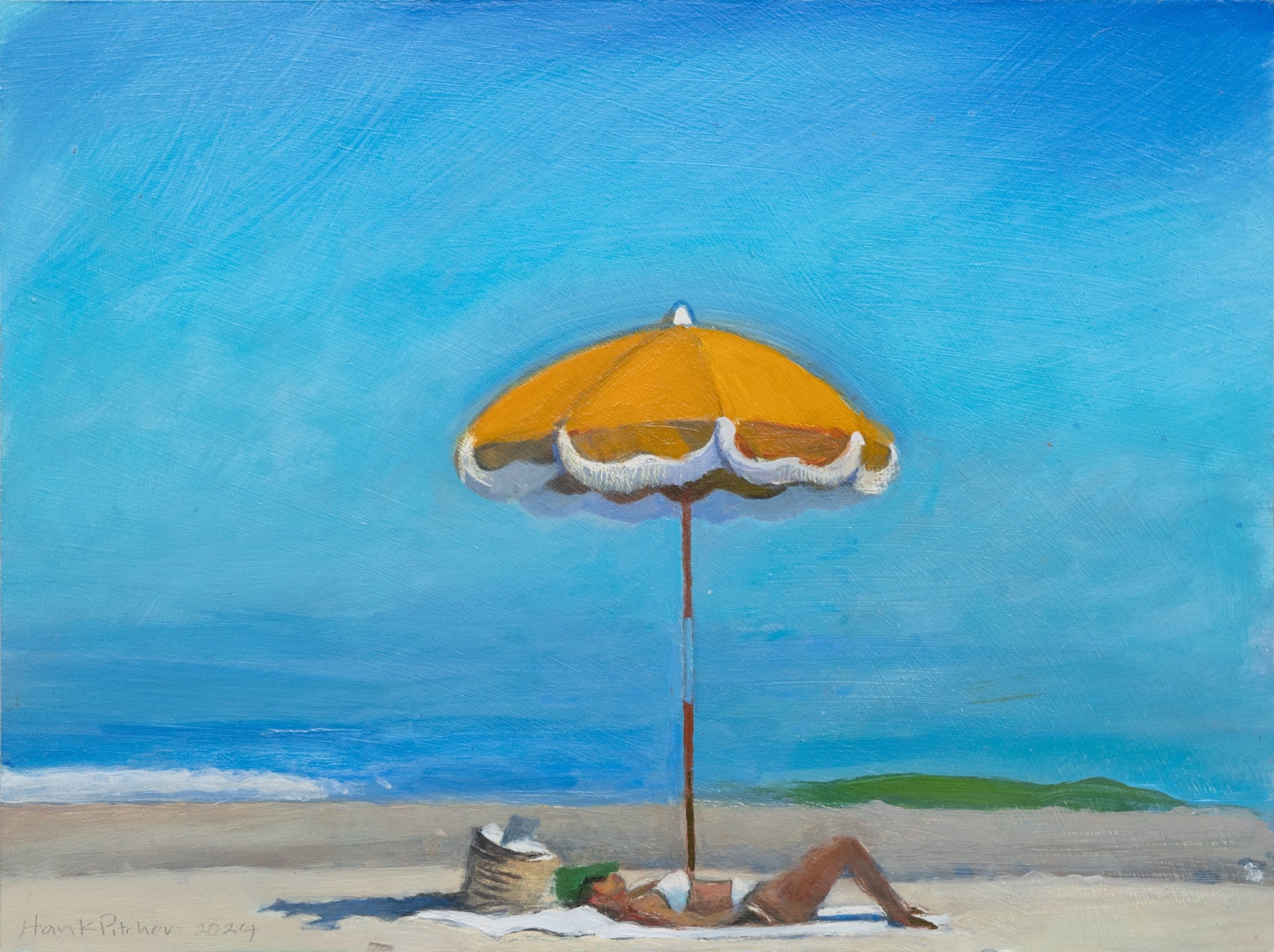 HANK PITCHER, Yellow Umbrella, 2024