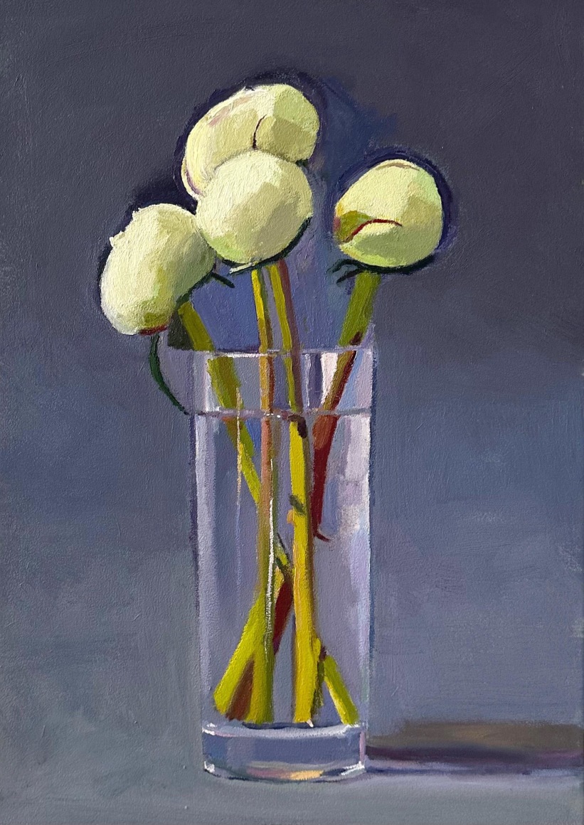 DAN McCLEARY , Four Peonies, 2025