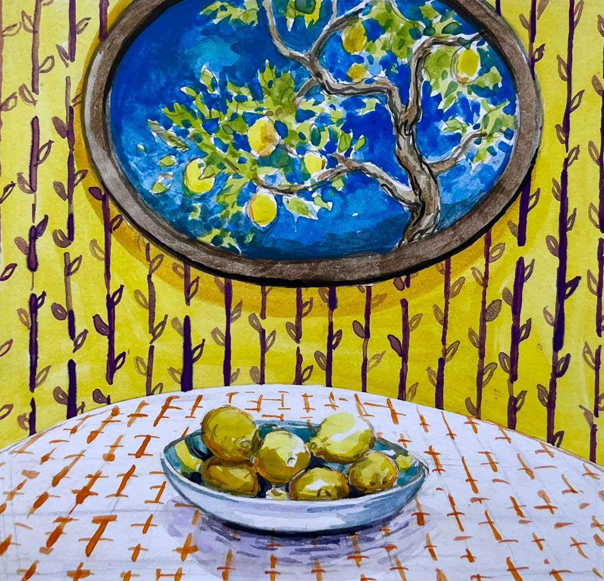 NATHAN HUFF , Circling Citrus , 2024