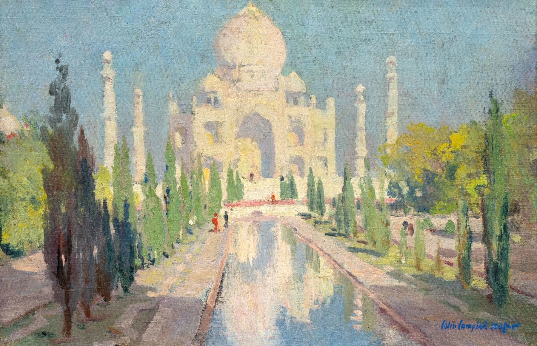 COLIN CAMPBELL COOPER (1856-1937), View of the Taj Mahal, c. 1913