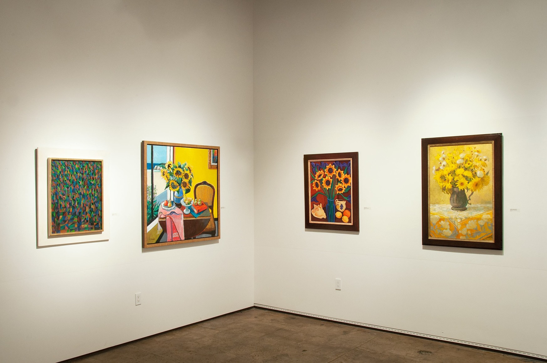 The Winter Salon, 2019 installation, Frank Taira, Robert Frame, Angela Perko, Meredith Brooks Abbott