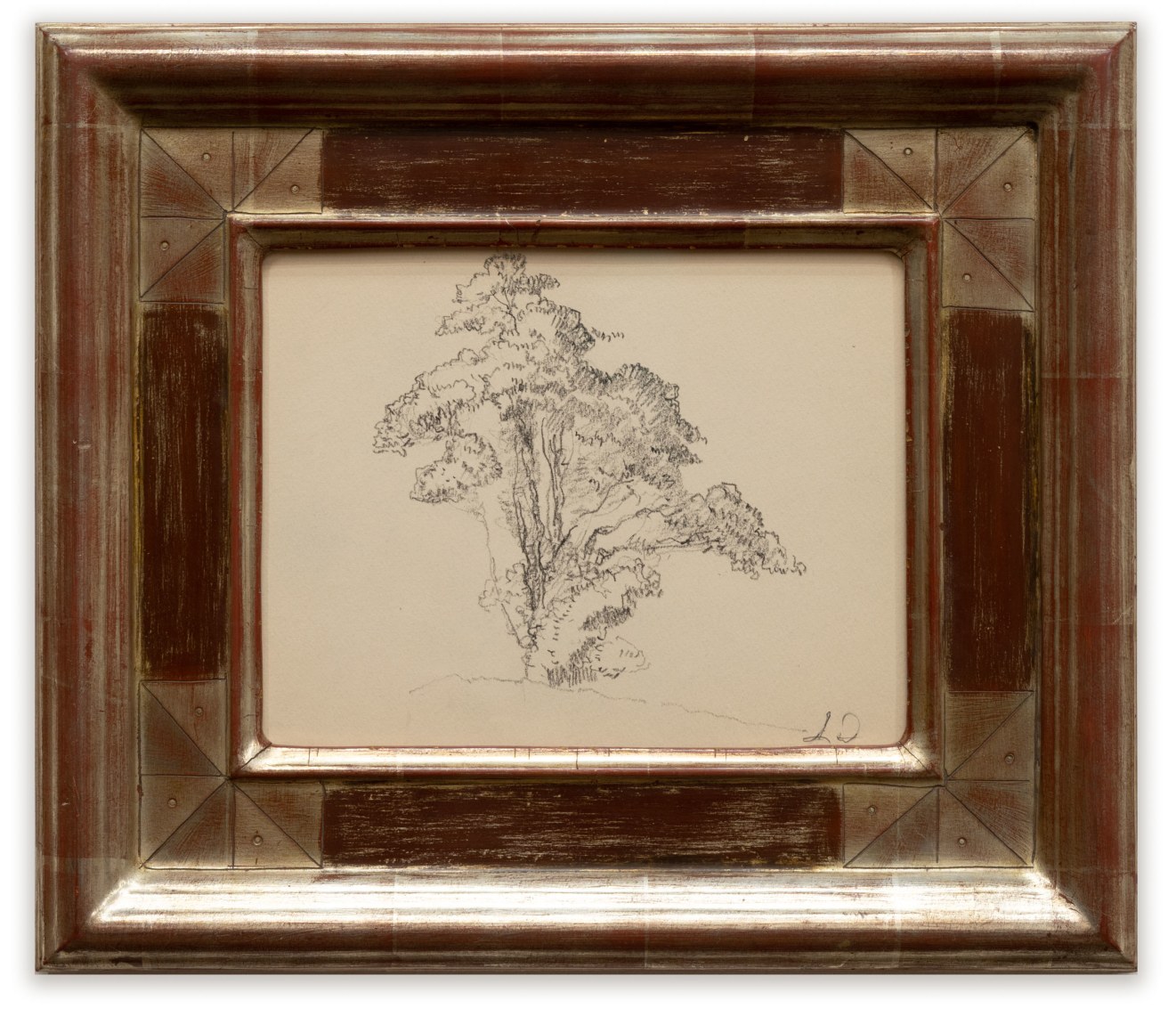 LEON DABO (1864-1960) , Tree With Bushy Trunk, ND